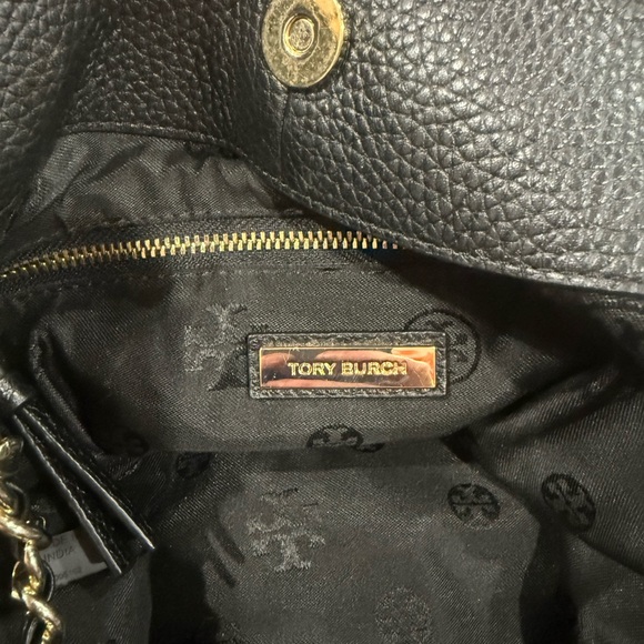 Like New Tory Burch Leather Marion Slouchy Tote - Picture 10 of 13